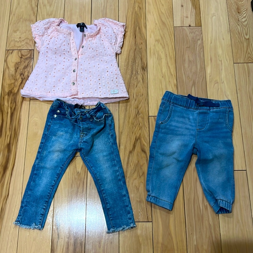 7 For All Mankind Girls Jeans 18 months